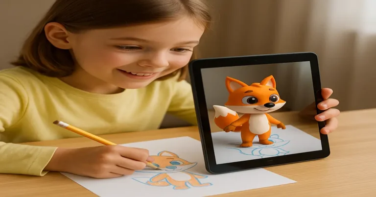 Como a Realidade Aumentada Está a Transformar a Educação Artística nas Crianças